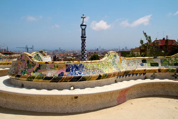 Barcelona - 27 Mayıs: antoni tarafından gerçeküstü parc guell gaudi, bir — Stok fotoğraf