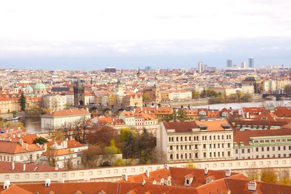 Uitzicht op de stad oude Praag — Stockfoto