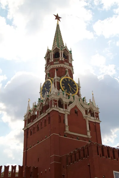 O Salvador (Spasskaya) Torre de Moscou Kremlin, Rússia . — Fotografia de Stock