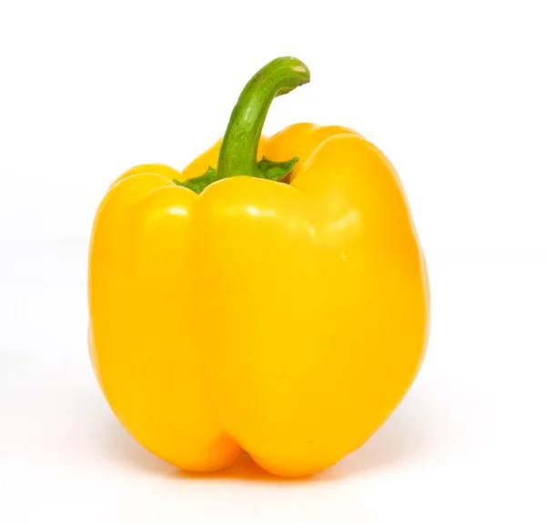 Gele peper paprika op witte achtergrond geïsoleerd — Stockfoto