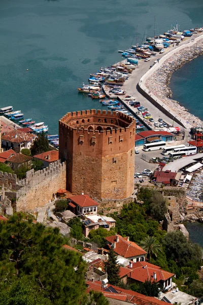 Kizil Kule (Torre Roja), enla ciudad turca de Alanya —  Fotos de Stock