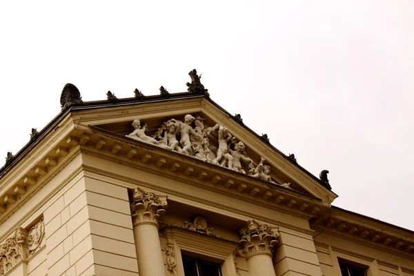 Gamle Prag byudsigt - gamle bygninger - Stock-foto