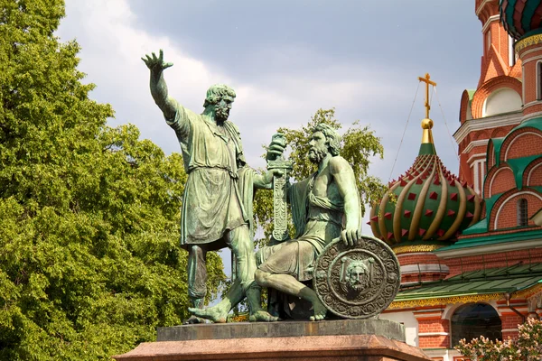 stock image Pozharsky And Minin Monument, Moscow, Red Square