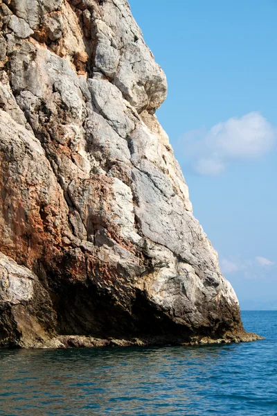 stock image Rock and Mediterranean sea in Turkey