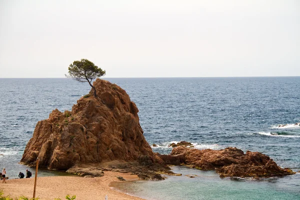 Praia de Mar Menuda em Tossa de Mar (Costa Brava, Espanha ) — Fotografia de Stock