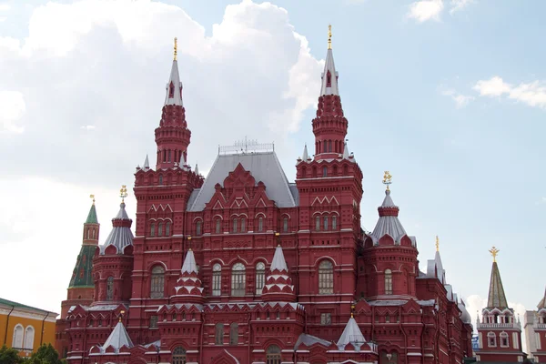 Ιστορικό Μουσείο για την Κόκκινη πλατεία, Μόσχα, Ρωσία — Φωτογραφία Αρχείου