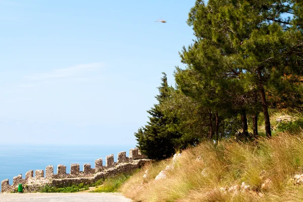 Widok na zamek Alanya — Zdjęcie stockowe