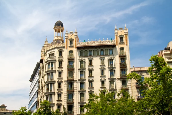 Barcelona ve onun manzarası, İspanya havadan görünümü — Stok fotoğraf