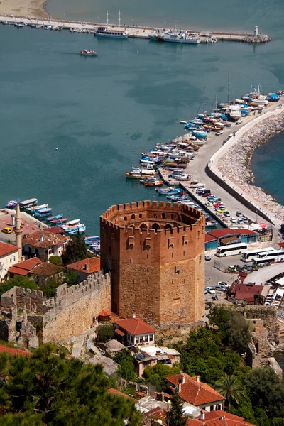 stock image Kizil Kule (Red Tower), inTurkish city of Alanya