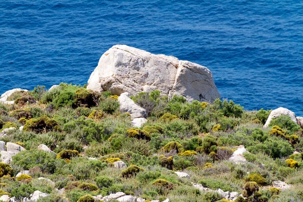 Wyspa i morze, Grecja — Zdjęcie stockowe