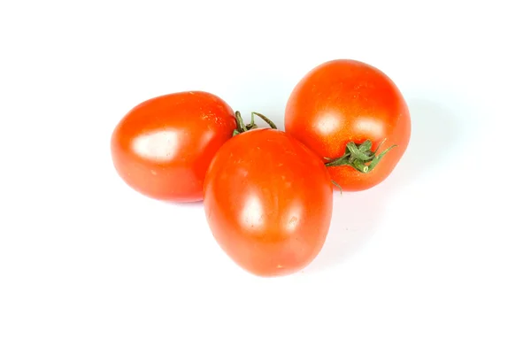 Drei schöne frische Tomaten — Stockfoto