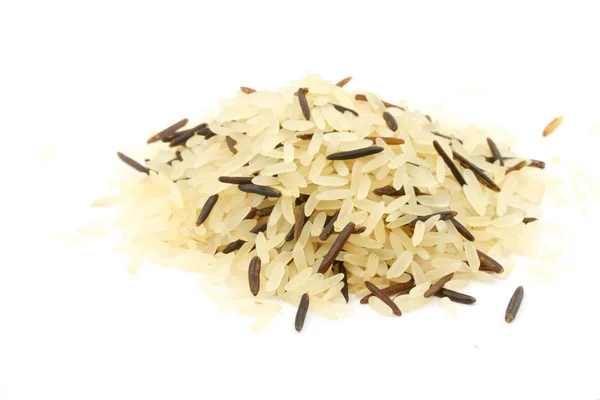 Stock image Closeup of long rice mixed with wild rice