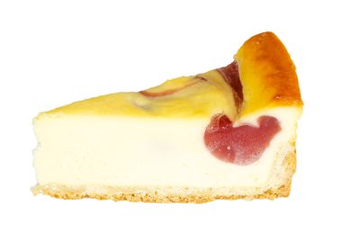 beyaz izole cheesecake