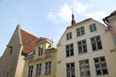 Tallinn, Estonya 'daki eski evler