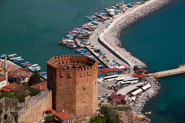 Kızıl kule (kırmızı Kulesi), inturkish şehir Alanya