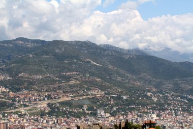 Alanya Şehir hill, deniz kıyısında, Türkiye