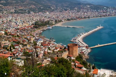 Kızıl kule (kırmızı Kulesi), inturkish şehir Alanya