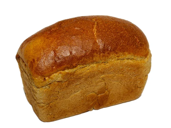 Loaf roti gandum utuh terisolasi — Stok Foto