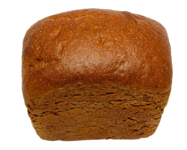 Loaf roti gandum utuh terisolasi — Stok Foto