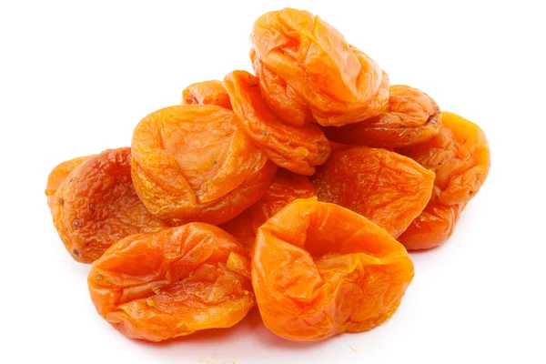 Dried apricots on a white background — Stock Photo, Image