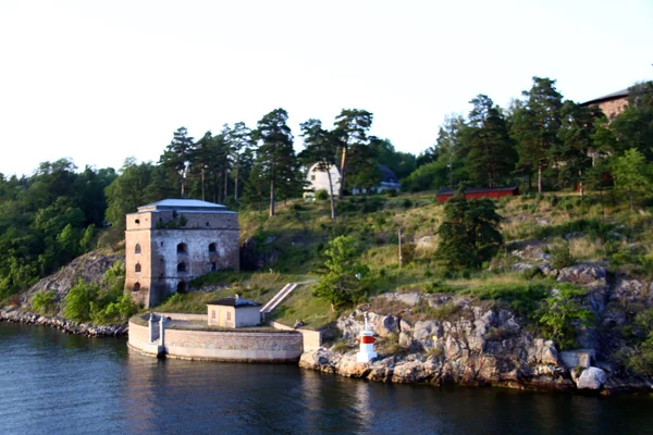 Eenzaam eiland in de archipel van Zweden — Stockfoto