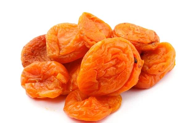 stock image Dried apricots on a white background