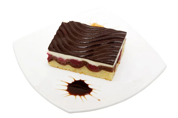 Hallon tårta — Stockfoto