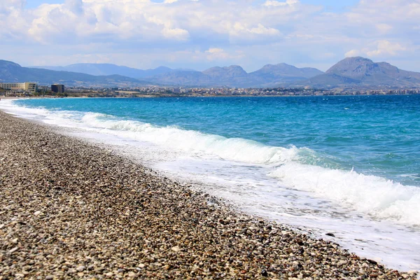 Stranden på øya Samos i Hellas – stockfoto