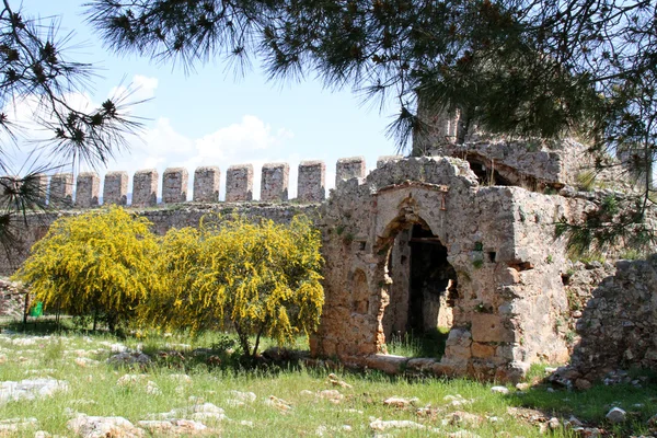 Vue sur le château d'alanya — Photo