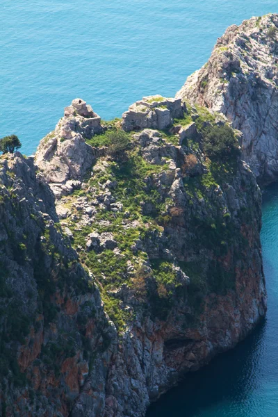 Impresive 悬崖上土耳其海岸线 — 图库照片