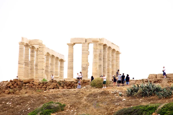 Templul lui Poseidon din Sounion Grecia — Fotografie, imagine de stoc