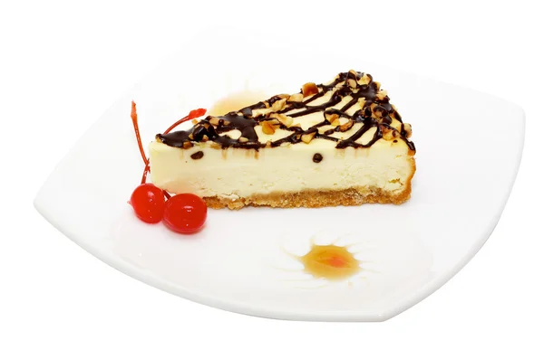 Fatia gourmet de cheesecake — Fotografia de Stock