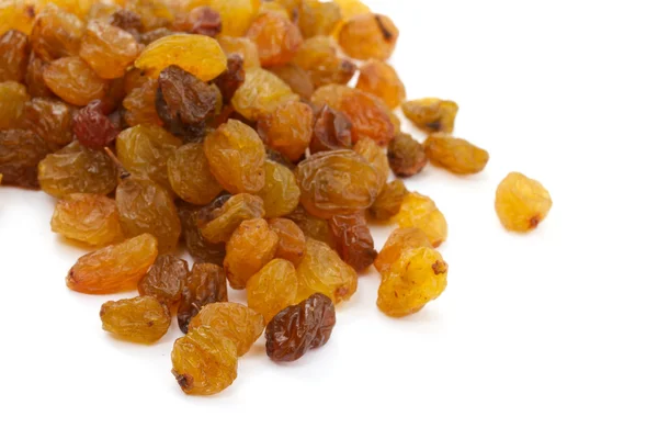 Raisins secs isolés sur fond blanc — Photo