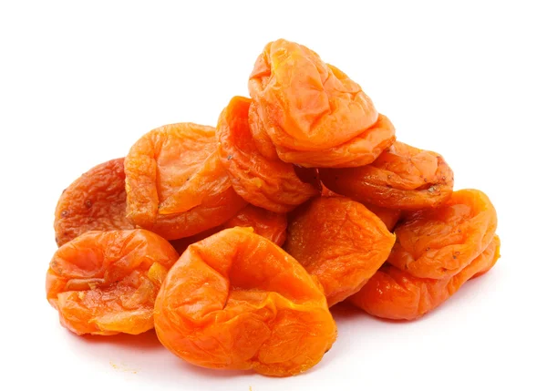 stock image Dried apricots on a white background