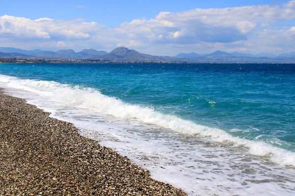 在希腊萨摩斯岛上海滩 — 图库照片