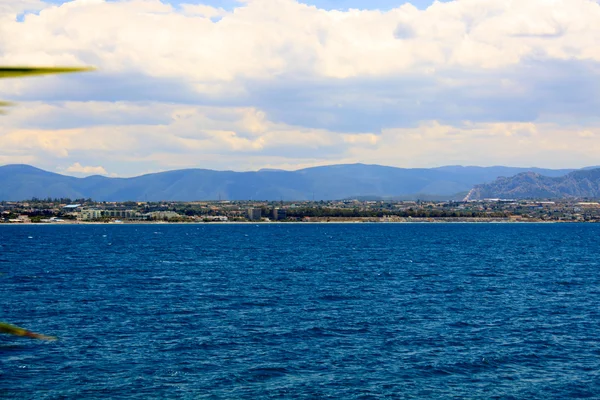 Bellissimo paesaggio greco mare — Foto Stock