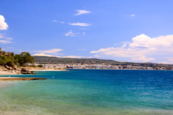 Vakkert gresk landskap hav – stockfoto
