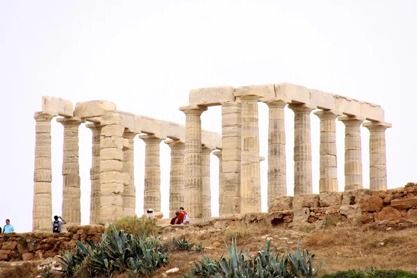 Der tempel des poseidon in sounion griechenland — Stockfoto