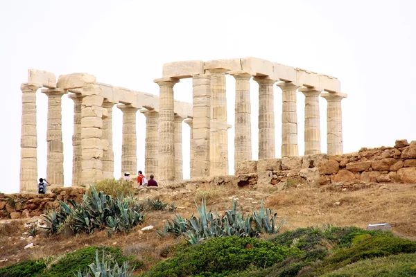 O Templo de Poseidon em Sounion Grécia — Fotografia de Stock