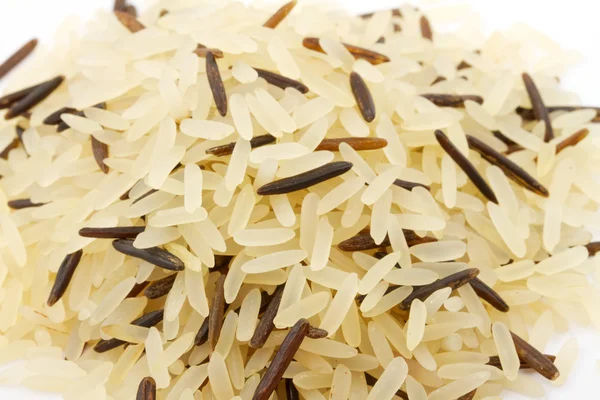 Nahaufnahme von langem Reis gemischt mit Wildreis — Stockfoto