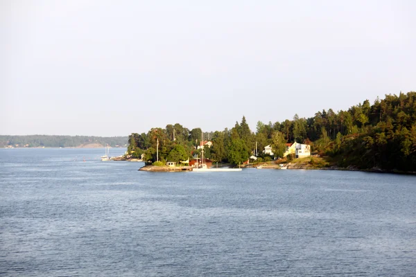 Самотня острів архіпелазі Швеції — стокове фото