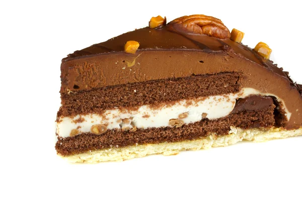 Tartufo di torta con cioccolato nero — Foto Stock