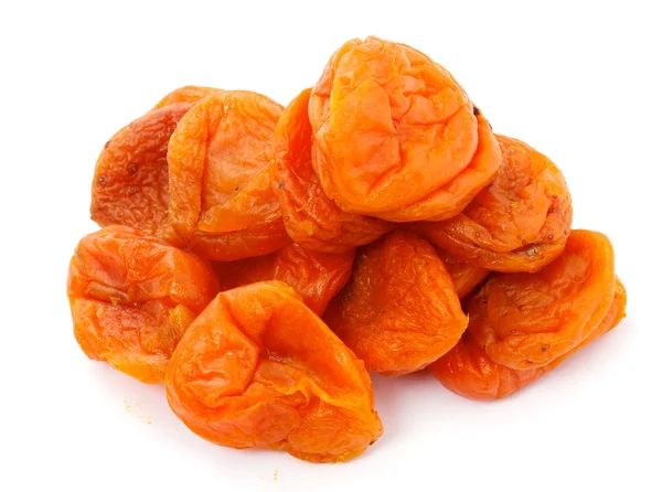 stock image Dried apricots on a white background