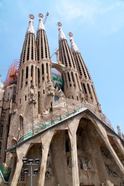 Barcelona, İspanya - 23 Mayıs: la sagrada familia - etkileyici c