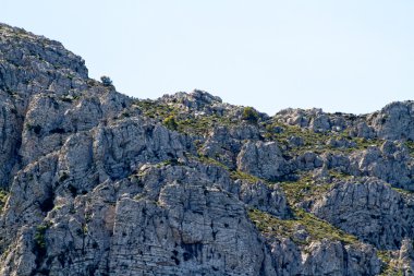 yüksek dağ ve kayalar Yunanistan Rodos