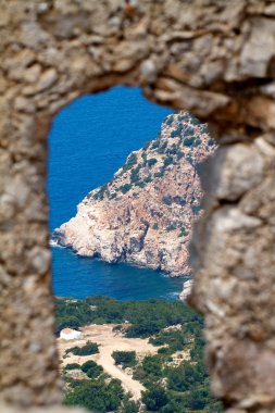 antik kalıntılar rhodes island, Yunanistan