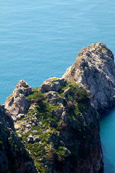 Імпресивна скеля на турецькій береговій лінії — стокове фото