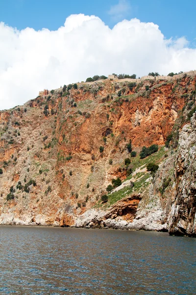 stock image Rock and Mediterranean sea in Turkey