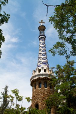 Barcelona, İspanya-27 Mayıs: 27 Mayıs 2011 tarihinde ünlü park Güell