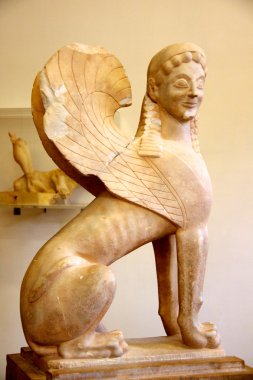 Ancient Greek statues clipart